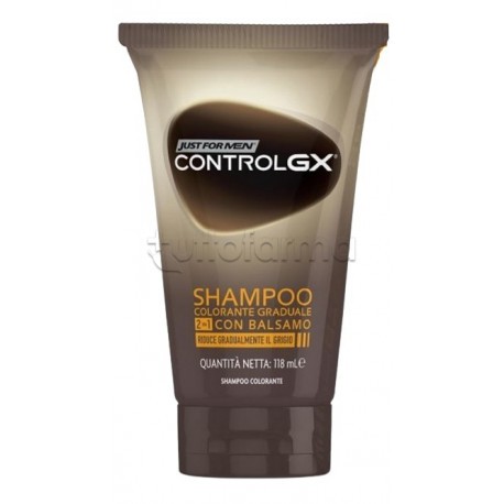 Just For Men Control GX Shampoo Colorante Graduale 2in1 con Balsamo 118ml