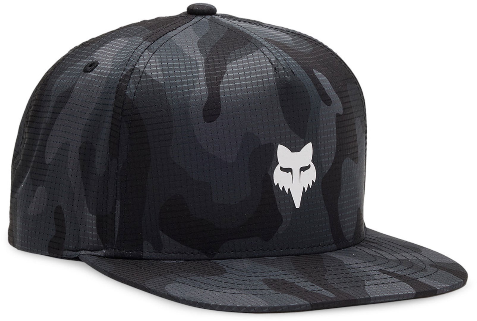 FOX Head Camo Tech Snapback Cap, green-brown for Men