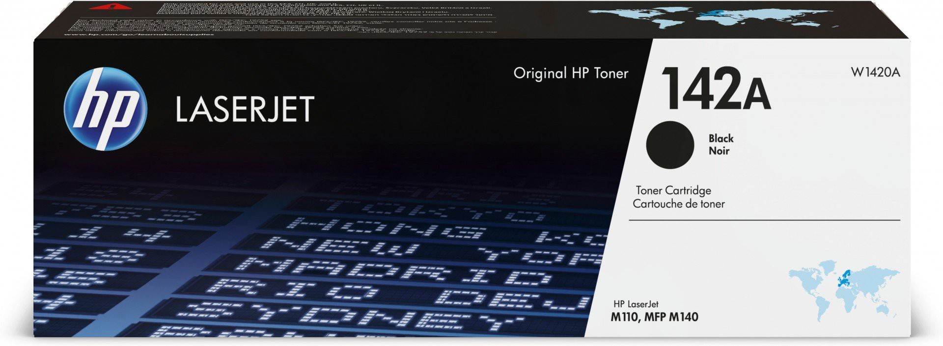 HP 142A Black Original LaserJet Toner Cartridge Tonerkartusche W1420A