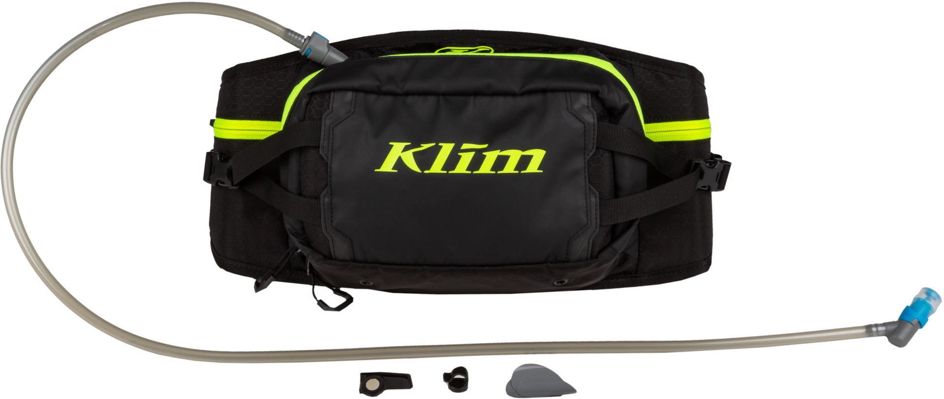 Klim XS Aqua Pak Sac de taille + vessie d’hydratation 2L, noir pour Hommes