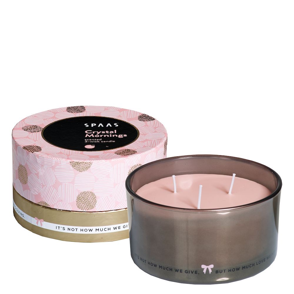 Duftkerze in Glas und Geschenkdose "Crystal Mornings"