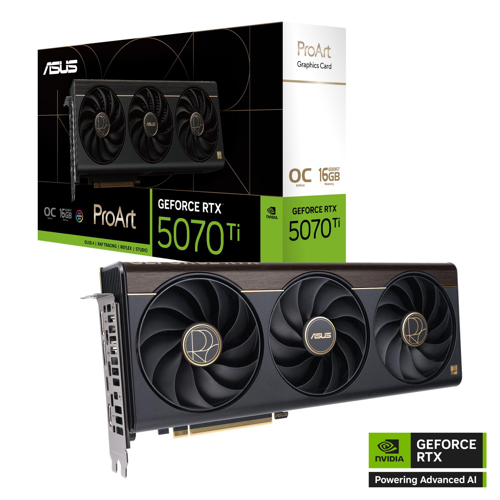 ASUS ProArt GeForce RTX 5070 Ti OC Edition 16GB GDDR7 Content Creation Grafikkarte