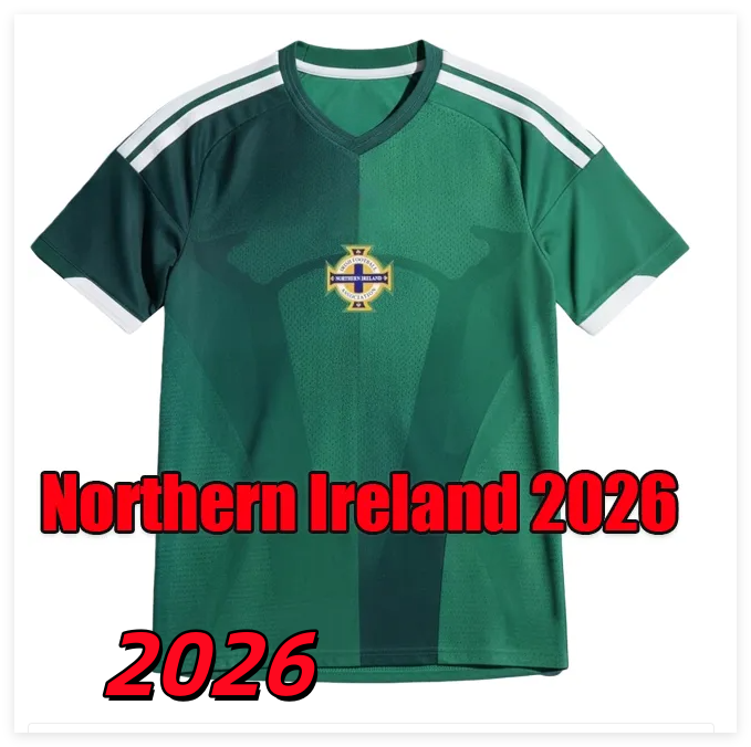S-4XL Northern Ireland jersey 2026 World Cup Mens Home away goalkeeper training uniform Fans player soccer jerseys mens kids football shirts gree