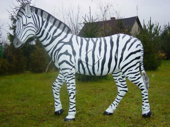 Design Zebra Laminat Figur Statue Skulptur Figuren Skulpturen Garten