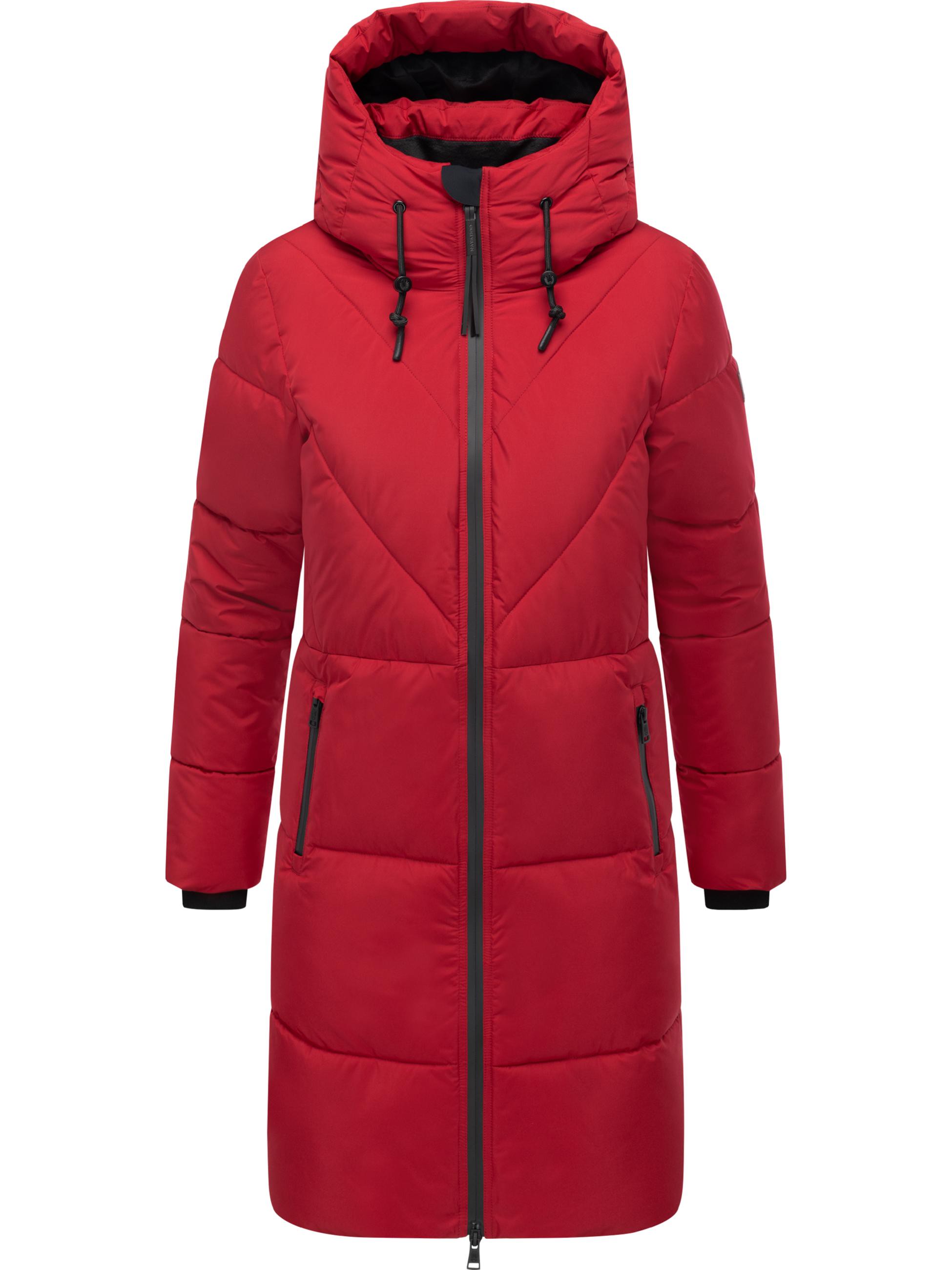 Warmer Steppmantel mit Fleece-gefüttertem Kragen 