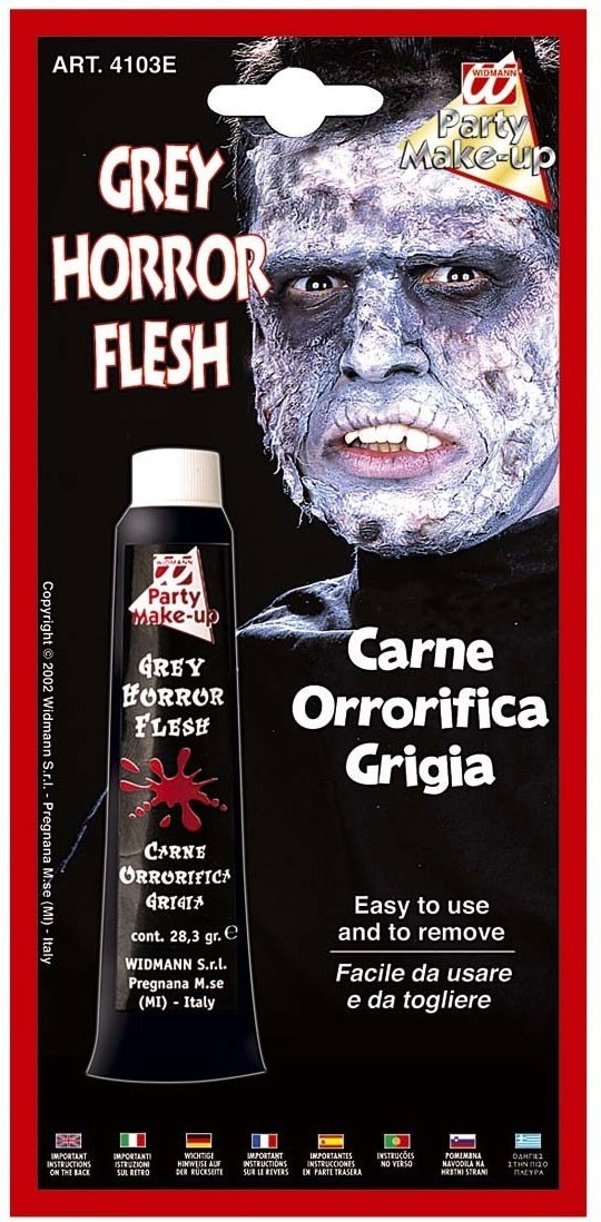 Halloween Horror Make-Up Faules Fleisch Grau Tube