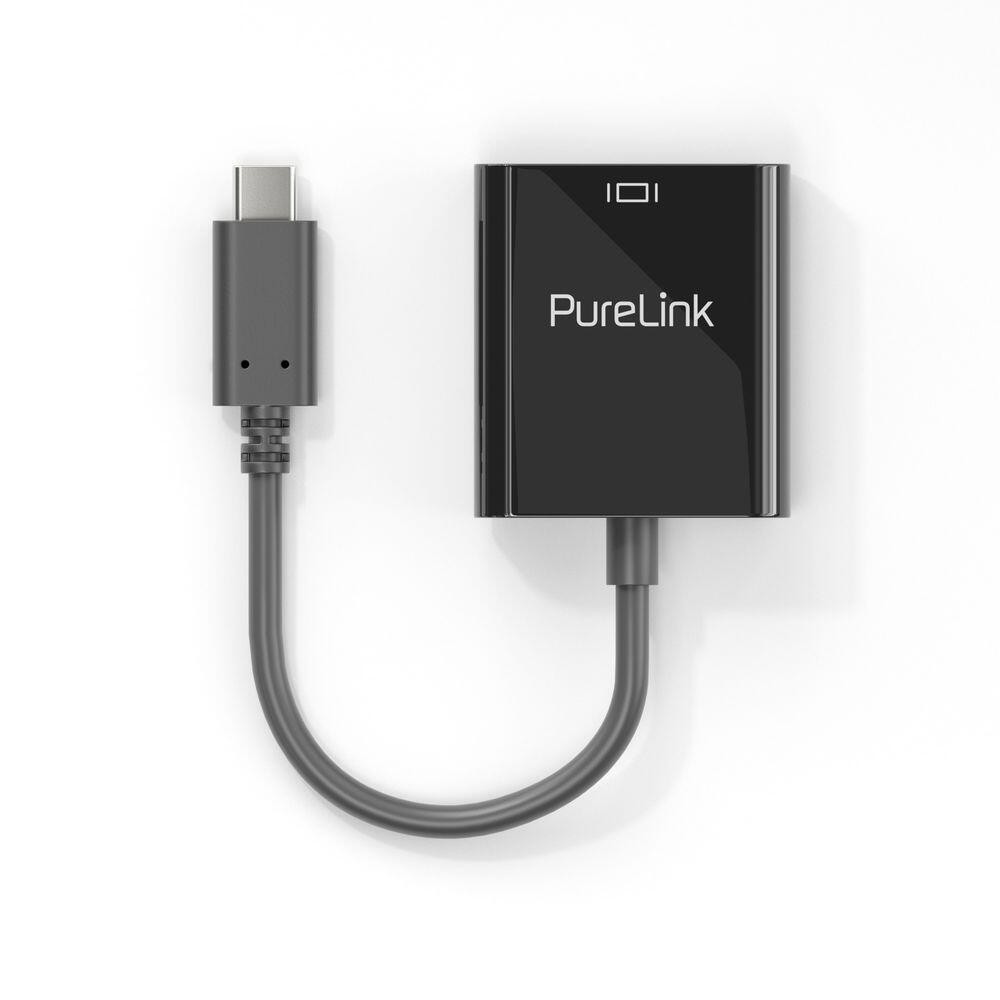 PureLink USB-C auf VGA Adapter - 1200p - iSerie - schwarz - 0,10m