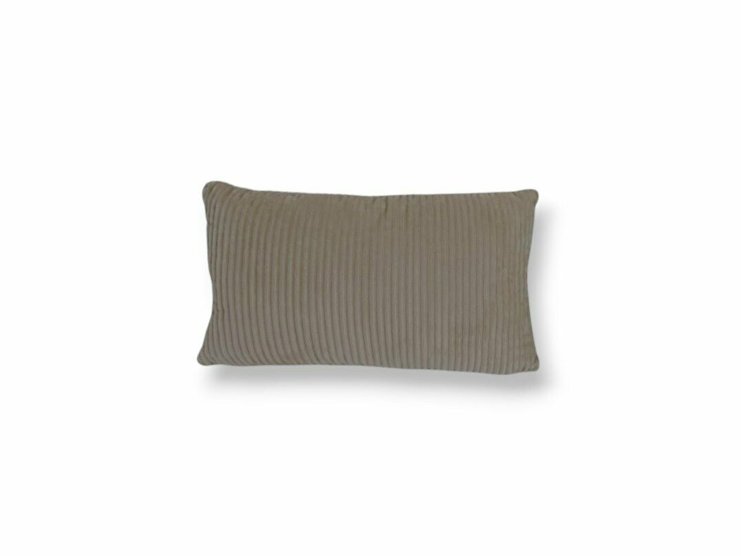 Dekokissen Cordoptik » Zierkissen 30 x 50 cm » Sofakissen & Kuschelkissen » Kissen mit Reißverschluss - Taupe