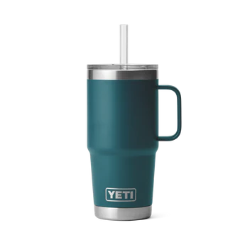 YETI Rambler mit Trinkhalm-Deckel 739ml (25oz) Agave Teal