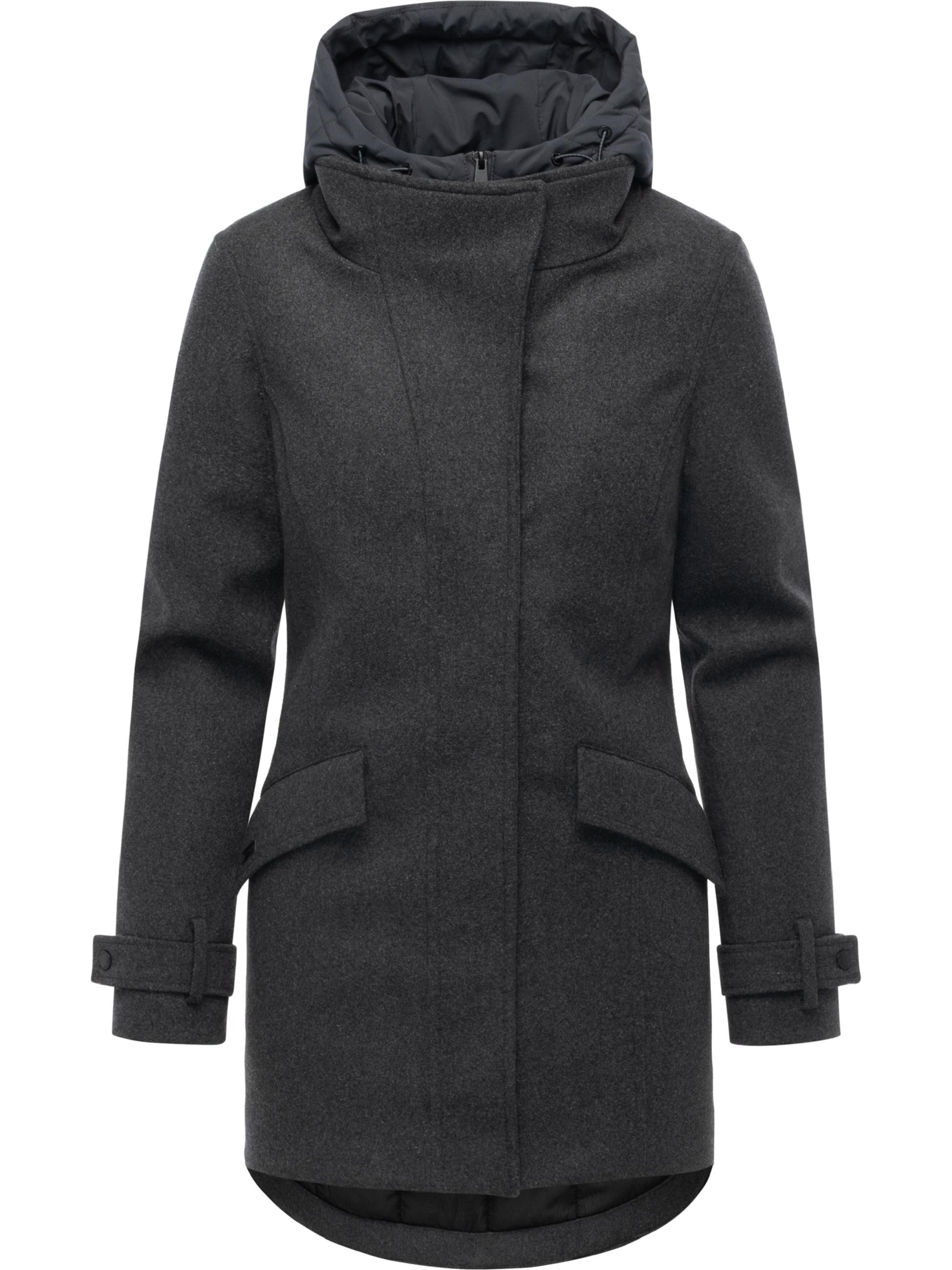 Winterparka in Wollmantel-Optik 