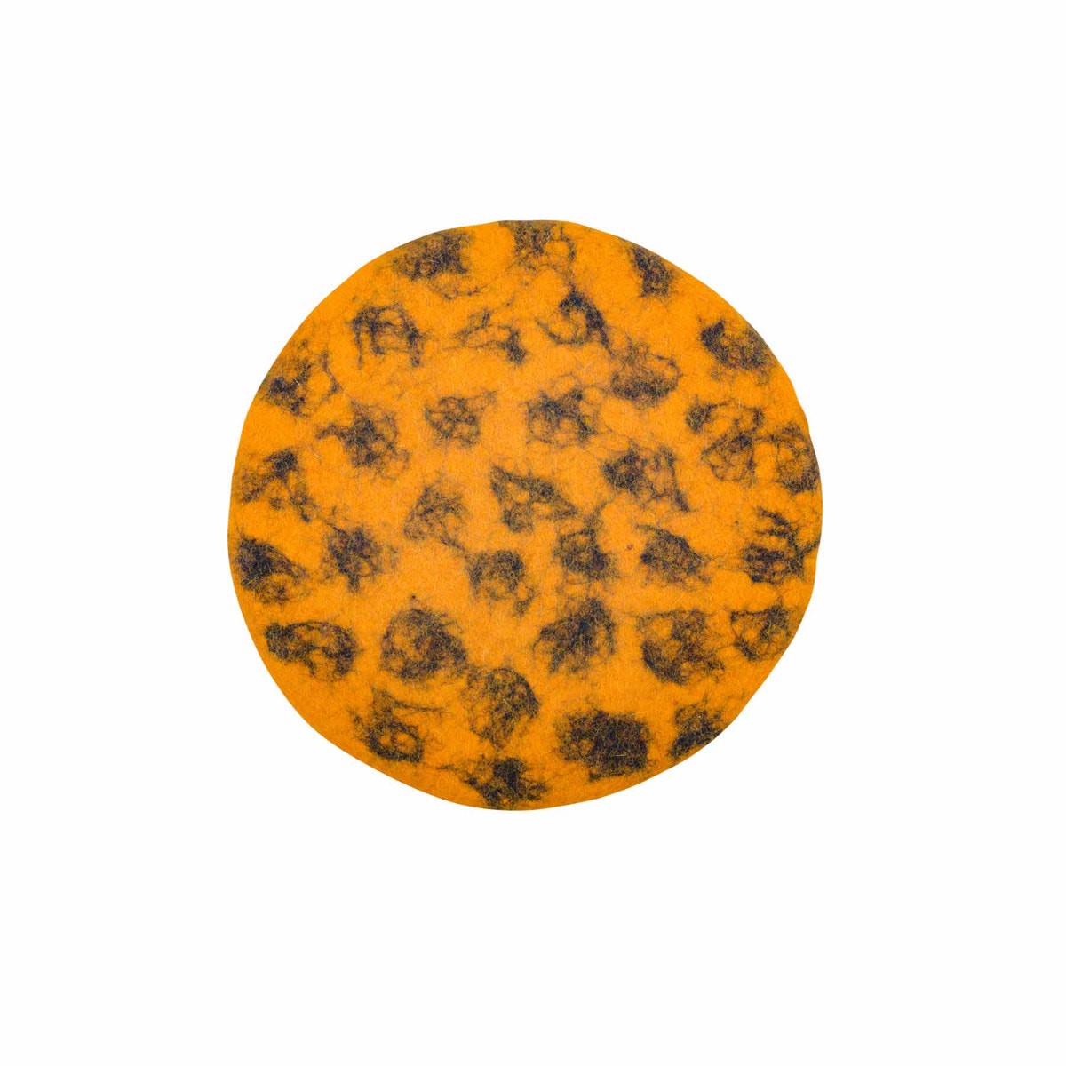 Pinnwand aus Filz, gelb / königsblau, Ø 30