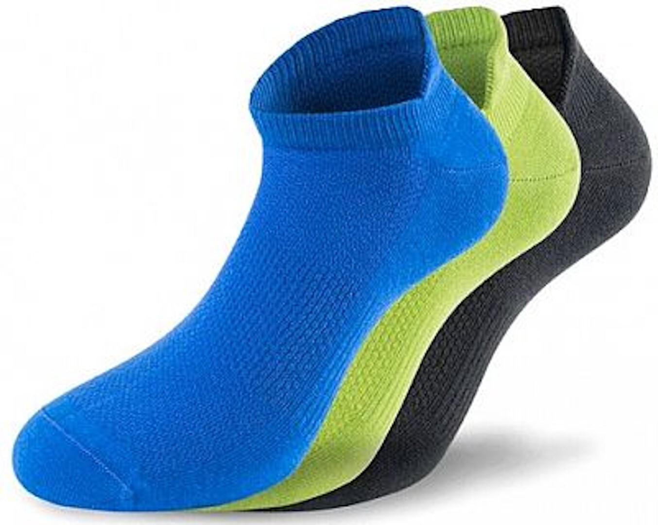 Lenz Performance Sneaker Tech Chaussettes, noir-gris-bleu, taille 35 - 38 pour Hommes