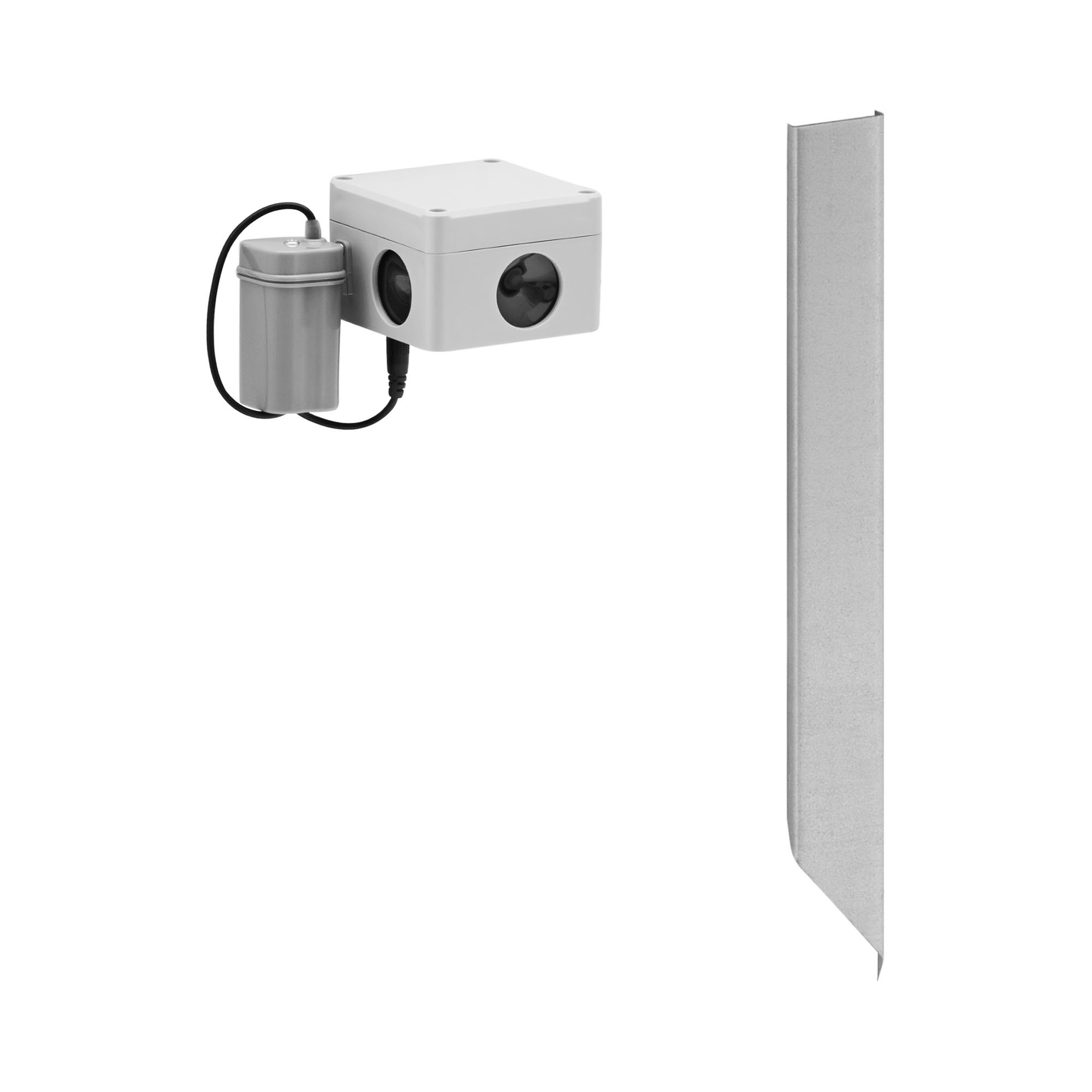 Wiesenfield Ultraschall Tiervertreiber - 1500 m² - 360° - 3 Lautsprecher