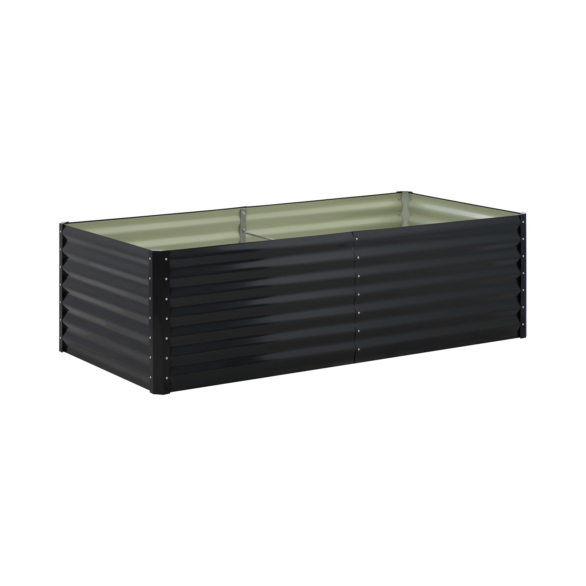 Uniprodo Hochbeet aus Metall - Stahl (verzinkt) - 200 x 100 x 60 cm