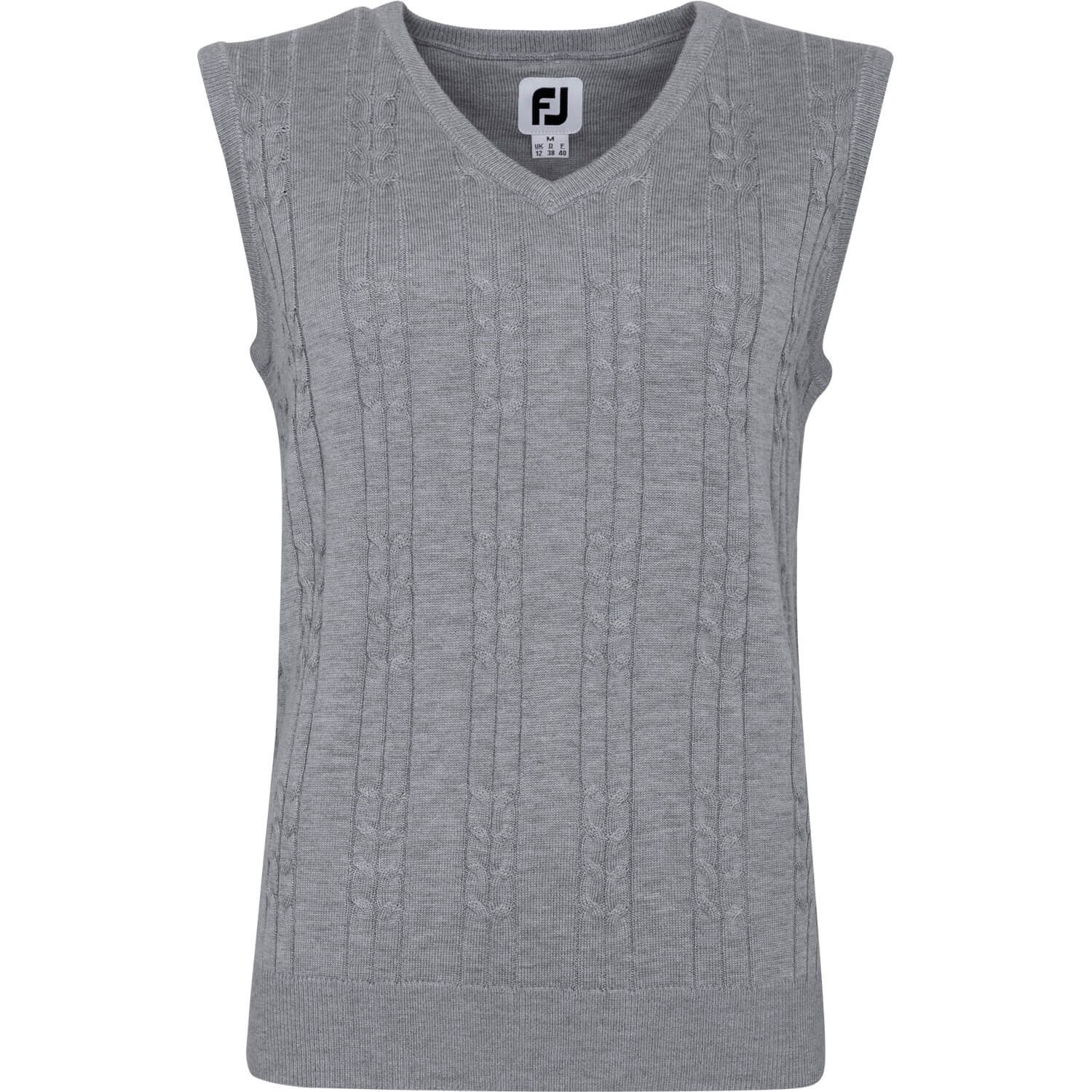 FootJoy Pullunder Wool Blend, ärmellos, grau