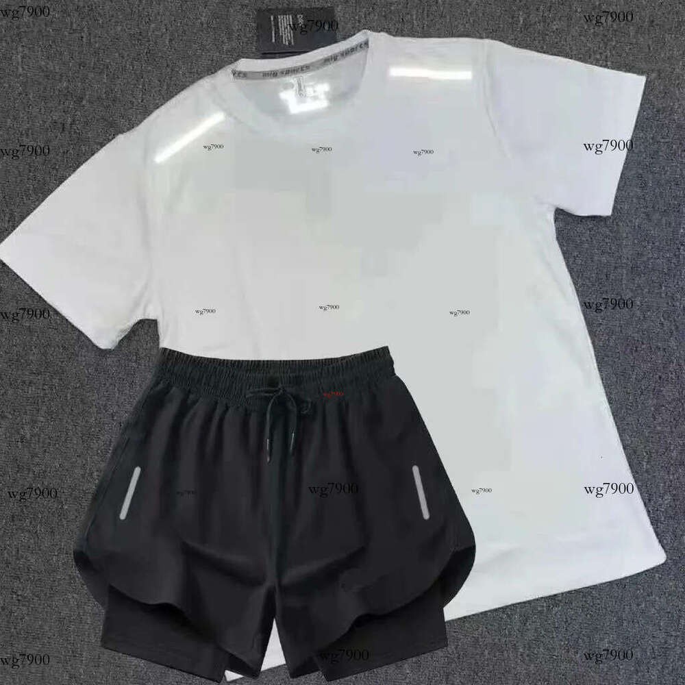 Ensemble survêtement homme Tech Set T-shirts shorts deux pièces femme Fiess imprimé séchage respirant sports basket T-shirt jogger taille asiatiq