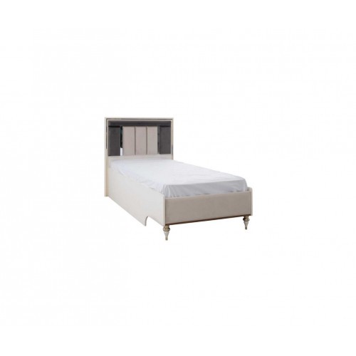 Luxus Kinderbett Bettrahmen Bett Kinderzimmer Bettgestelle Beige Stoff