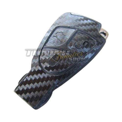 Schlüssel Carbon Design Dekor Folie Aufkleber Sticker SCHWARZ pass. für Mercedes