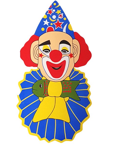 Fenster Aufkleber Clown 50cm | Wir machen Party.de |