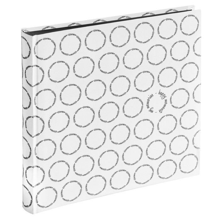 HAMA Jumbo-Album Ivy 30 x 30 cm 80 schwarze Seiten weiß
