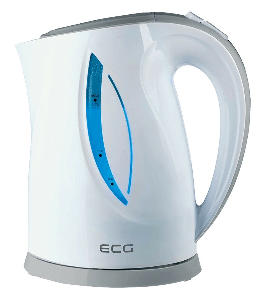 ECG RK 1758 Wasserkocher 1,7 l Grau, Weiß 2000 W