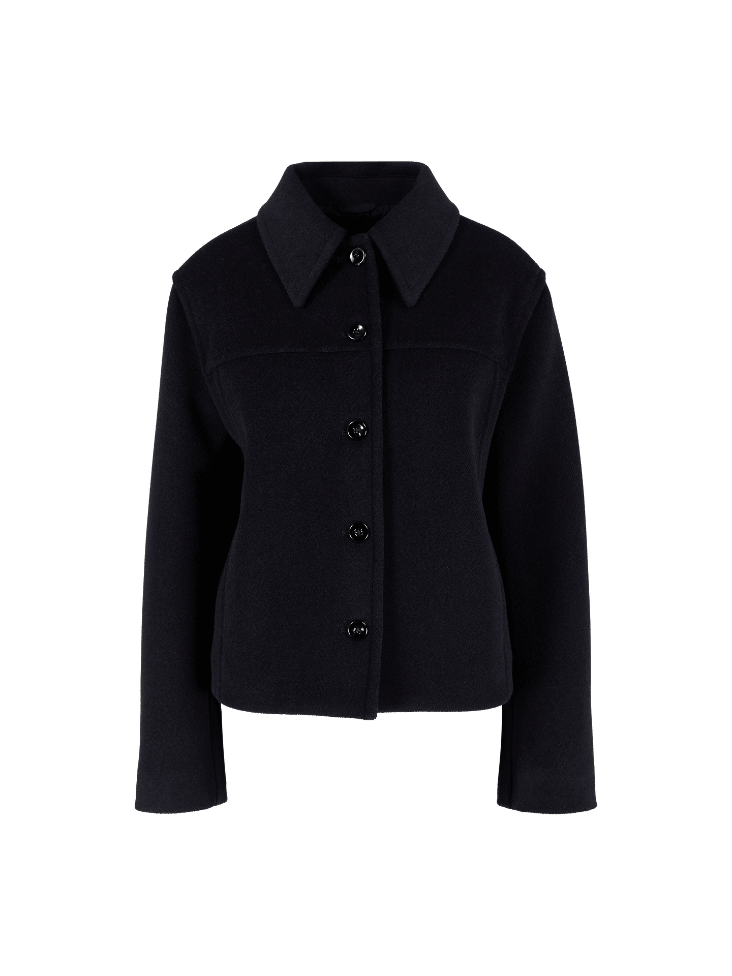 Cabanjacke aus Wolle Marineblau