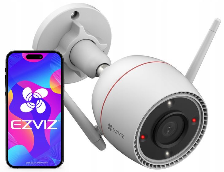 Kamera WiFi Zewnętrzna 4Mpx EZVIZ H3c 4MP Kolor 24/7 Detekcja Odstraszanie