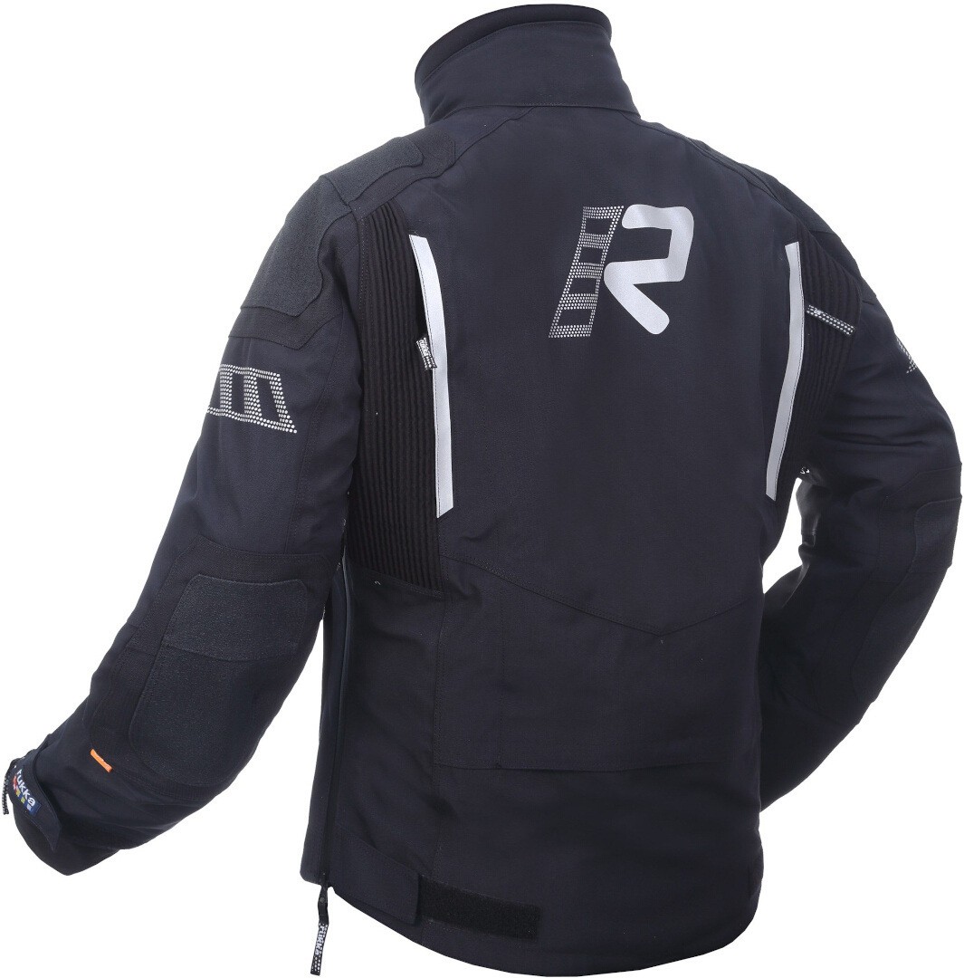 Rukka Shield-RD WP GTX Textil Motorradjacke, schwarz-weiss, Größe 58 für Männer