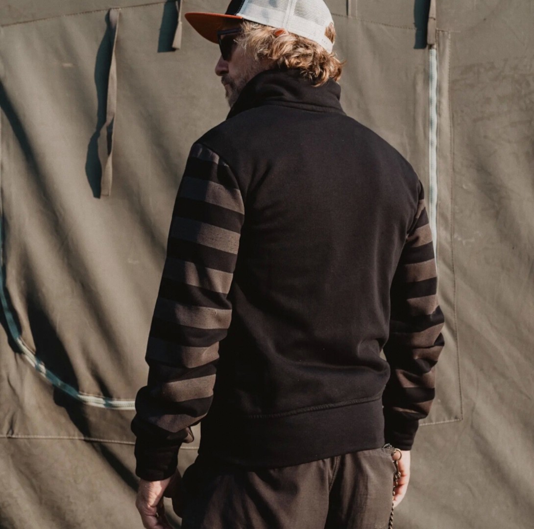 HolyFreedom Chop Sweatshirt met rits, zwart-bruin, afmeting L voor man