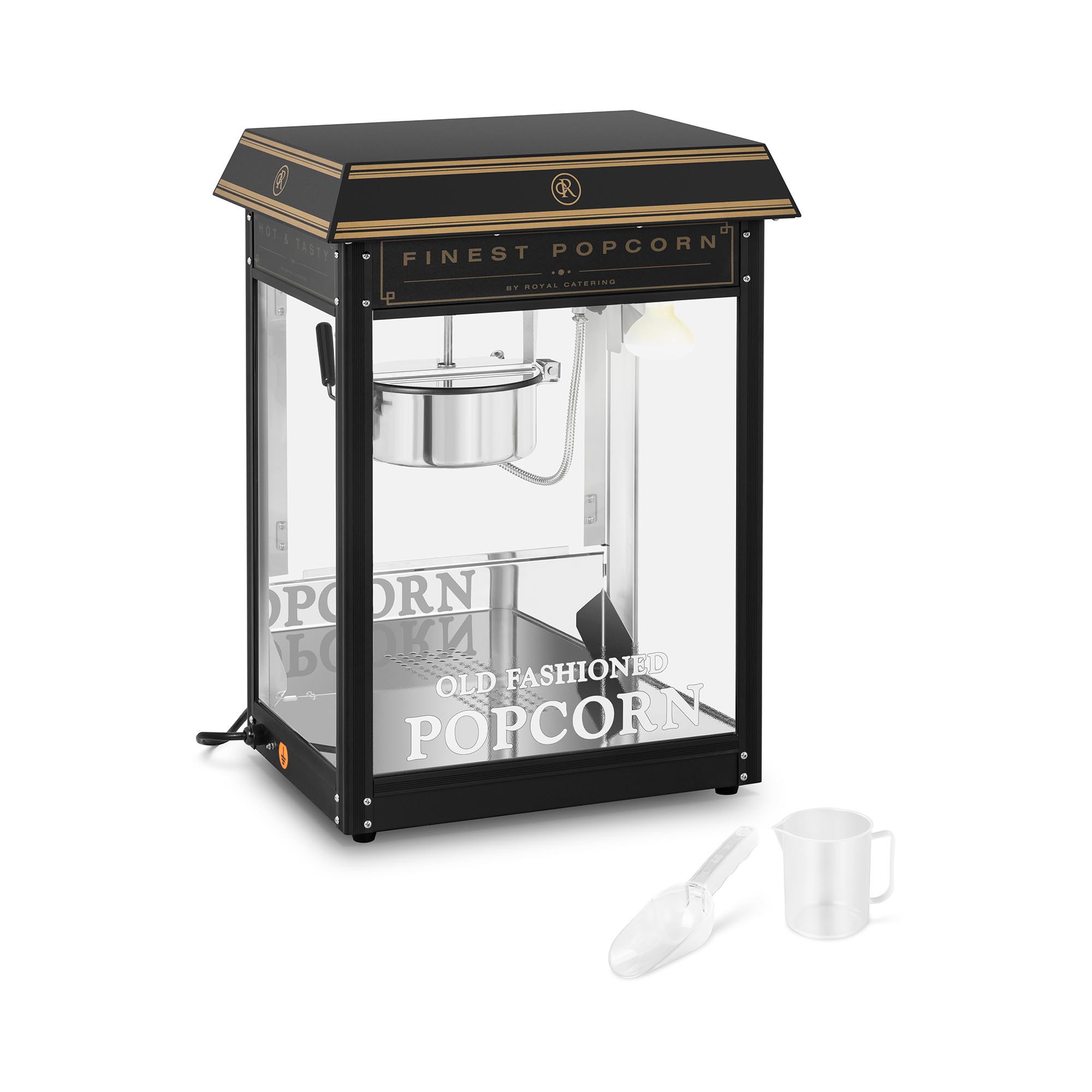 Popcornmaschine - 1500 W - 5 kg/h - schwarz & golden - Royal Catering