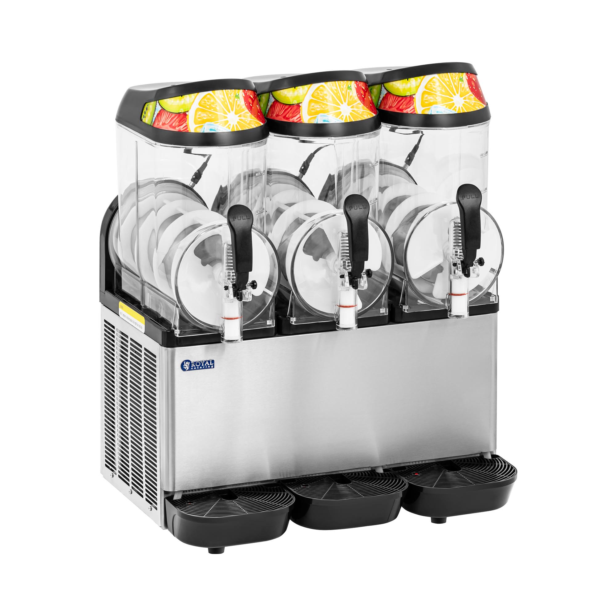 Slush-Maschine - 3 x 14 l - LED - digitales Bedienfeld - Royal Catering