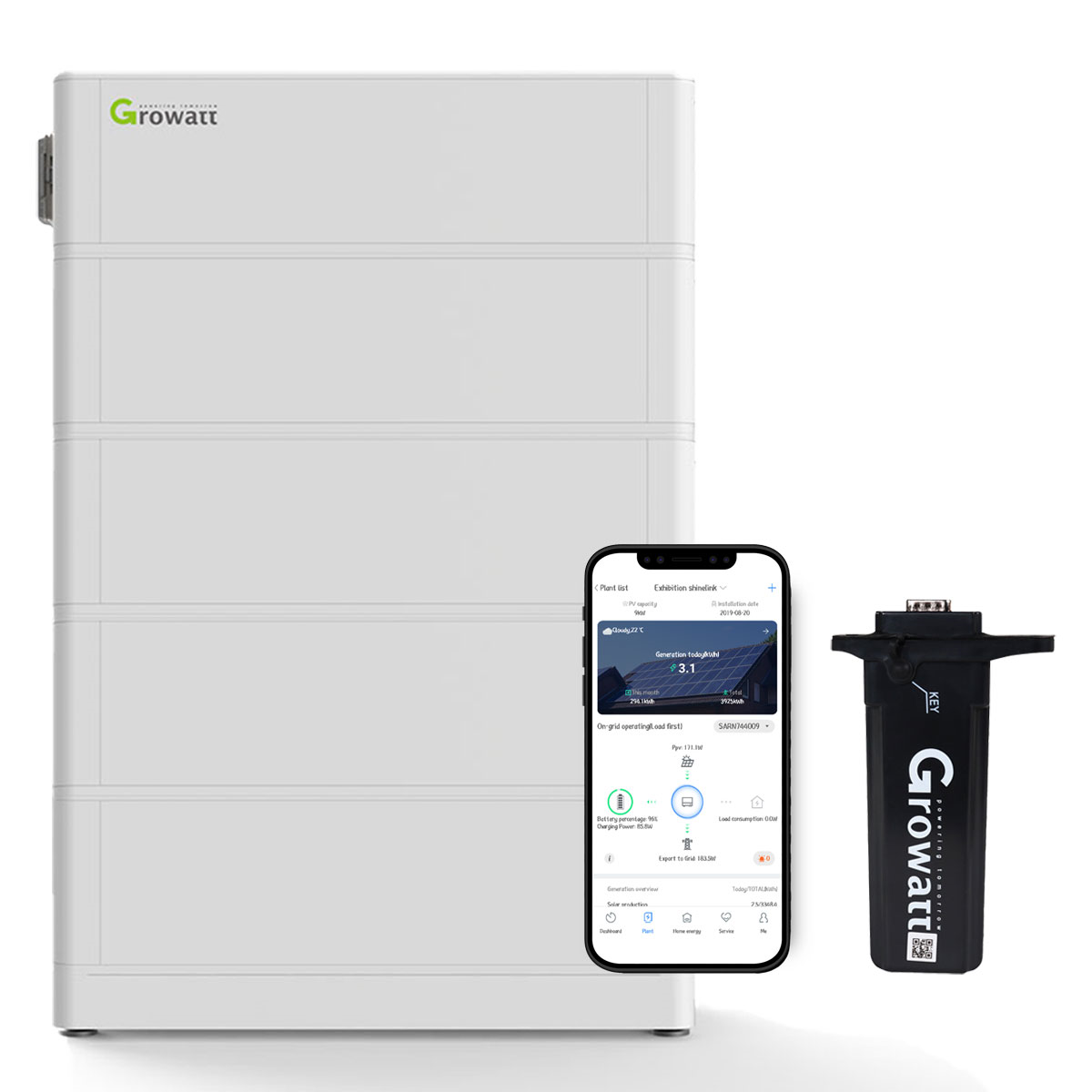 Growatt ARK 10.2kWh 0% MwSt §12 III UstG Hochvolt-Solarspeicher-Set für Growatt SPH TL3-BH-UP Serie