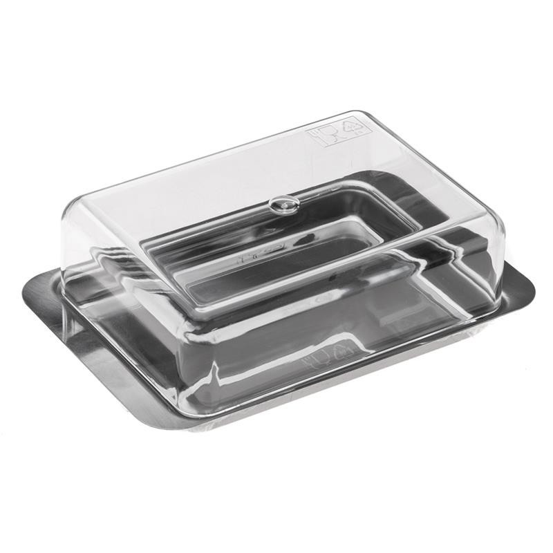Kühlschrank-Butterdose, Edelstahl
