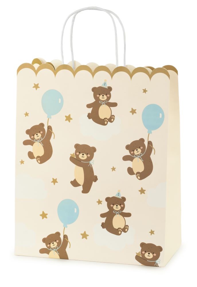 1 Geschenktasche Teddybär 32cm | Wir machen Party.de |