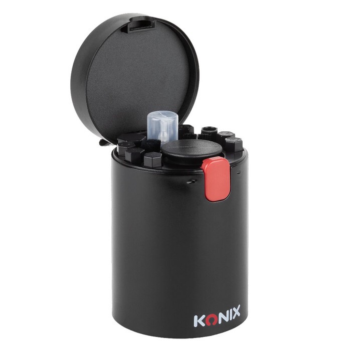 KONIX Reinigungs-Set für elektronische Geräte 19-in-1 schwarz