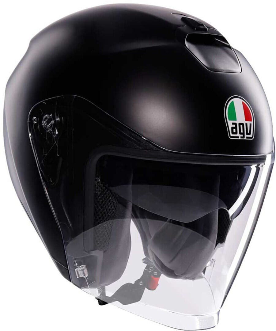 AGV Irides Mono Logo Matt Schwarz Jethelm Größe XL