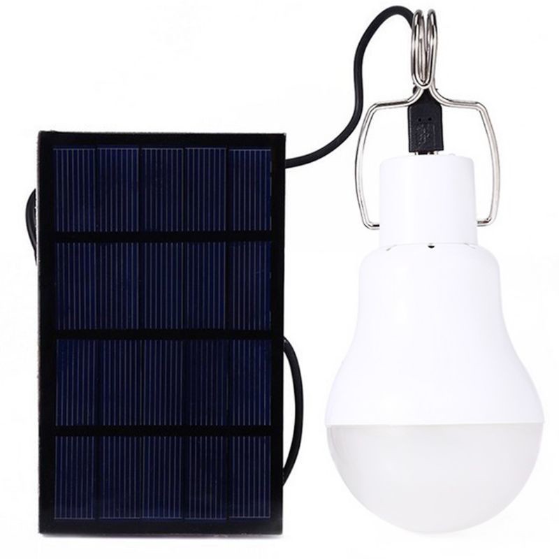 Lampe solaire Extérieur Solaire Energie Panneau Lampe d'urgence Crochée