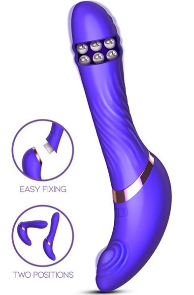 Rayden Abnehmbarer Vibrator mit rotierenden Perlen und Pulsation