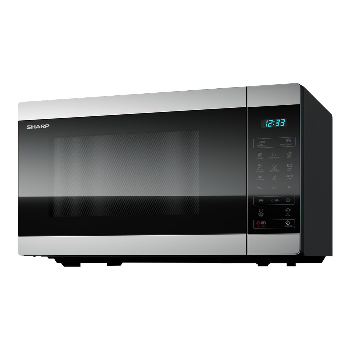 Sharp YC-MG81E-S Mikrowelle mit Grill silber