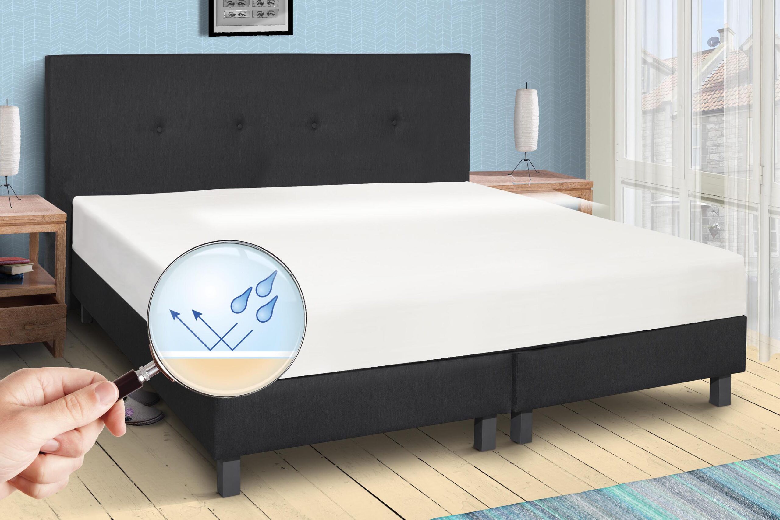 Wasserdichtes Matratzen-Spannbettlaken Snug-Protect