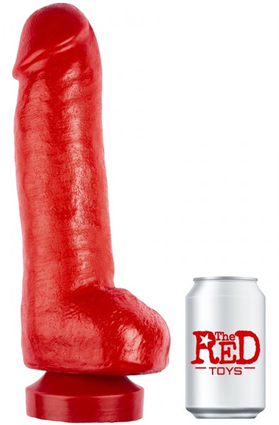 The Red Toys Super Donation Dildo Red 34 cm