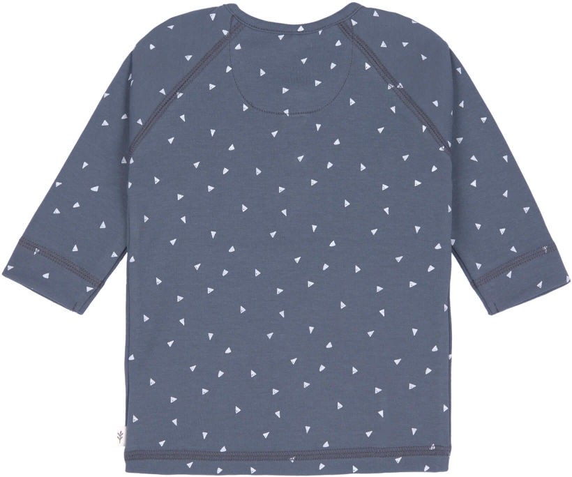 Lässig Langarm Shirt GOTS 86/92 Triangle blue