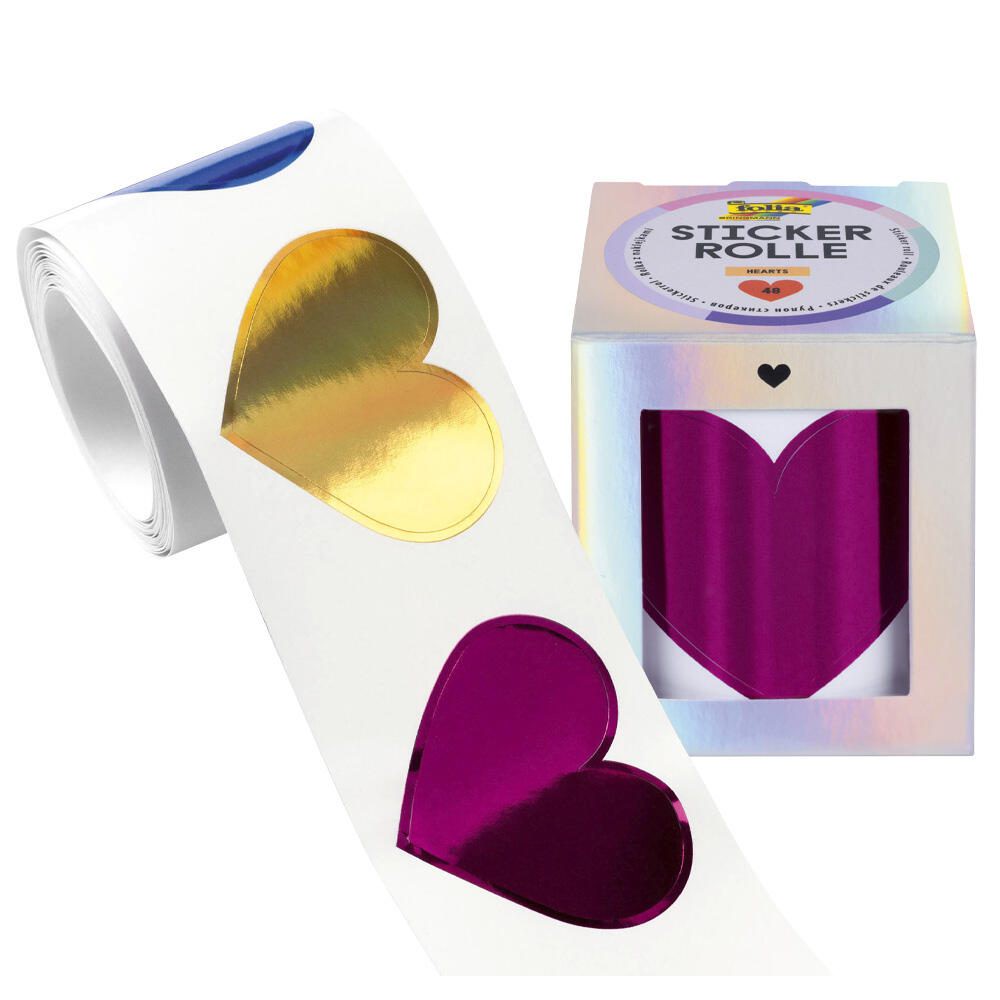 Folia Aufkleber Herzen