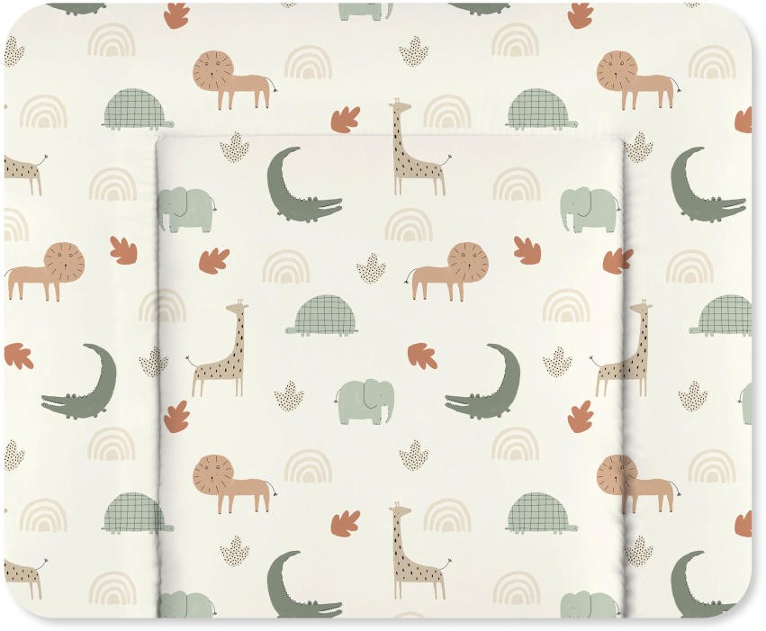 Zöllner Wickelauflage Softy Folie Wild Friends Allover 75/75