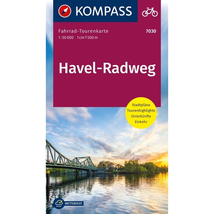 KOMPASS Fahrrad-Tourenkarte Havel-Radweg 1:50.000