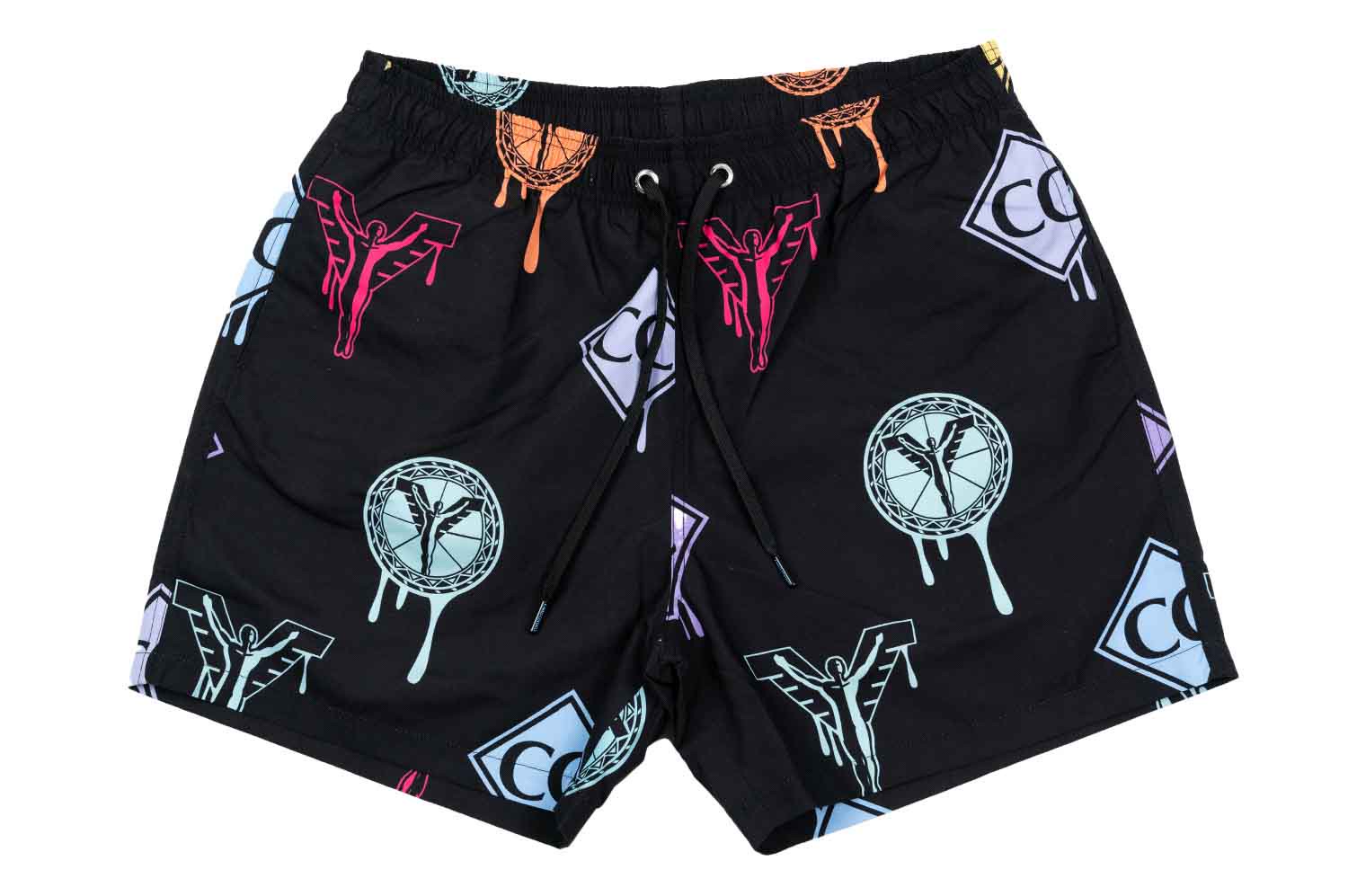 Carlo Colucci - Logoprint Badeshort - Shorts-Badehose