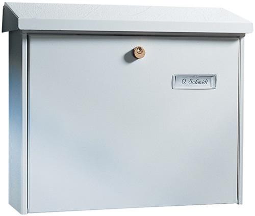 Briefkasten Ams.H.320mm B.377mm, T.115mm weiß STA DIN C4 BURG-WÄCHTER