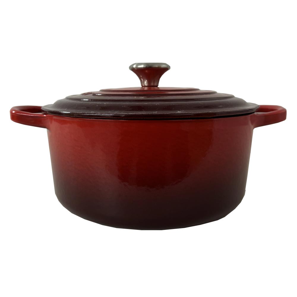 Le Creuset Bräter Signature Rund Gusseisen Kirschrot 22cm
