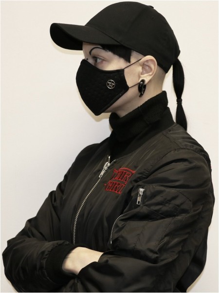 Maske mit Zahnrad