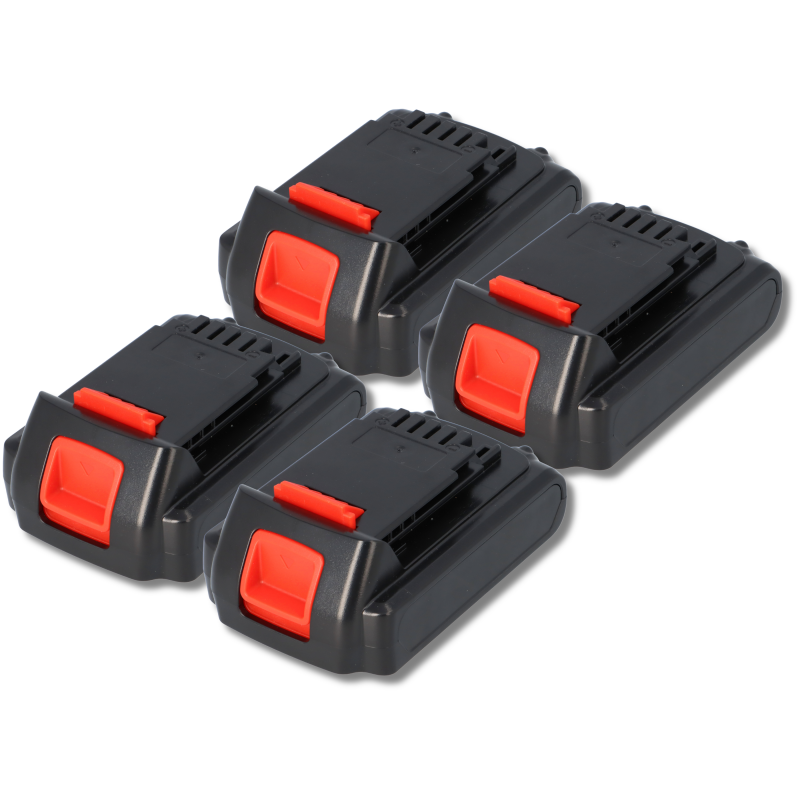 4er-Set Ersatzakku für Bostitch / Black & Decker Akkuschrauber 18V 2000 mAh